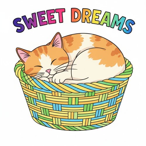 Colored aesthetic coloring page example