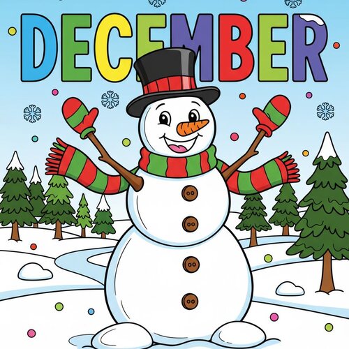 Colored seasons coloring page example